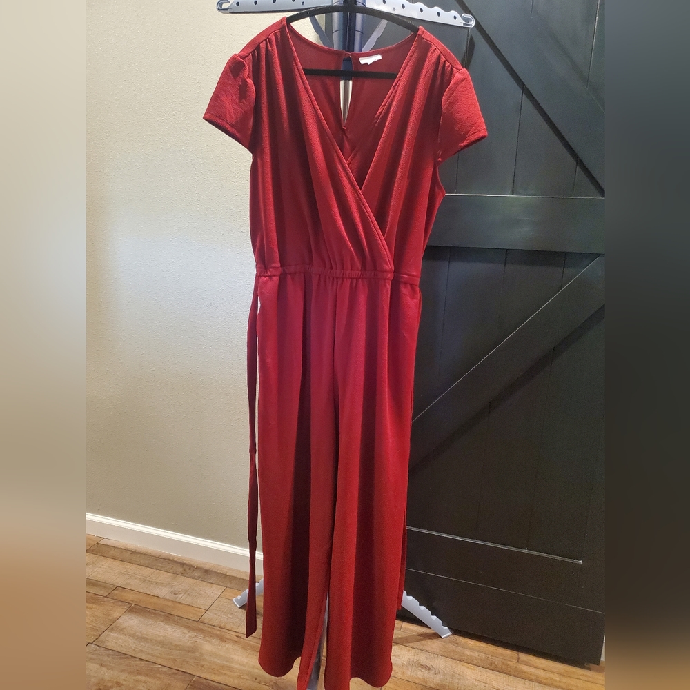 Red jumpsuit